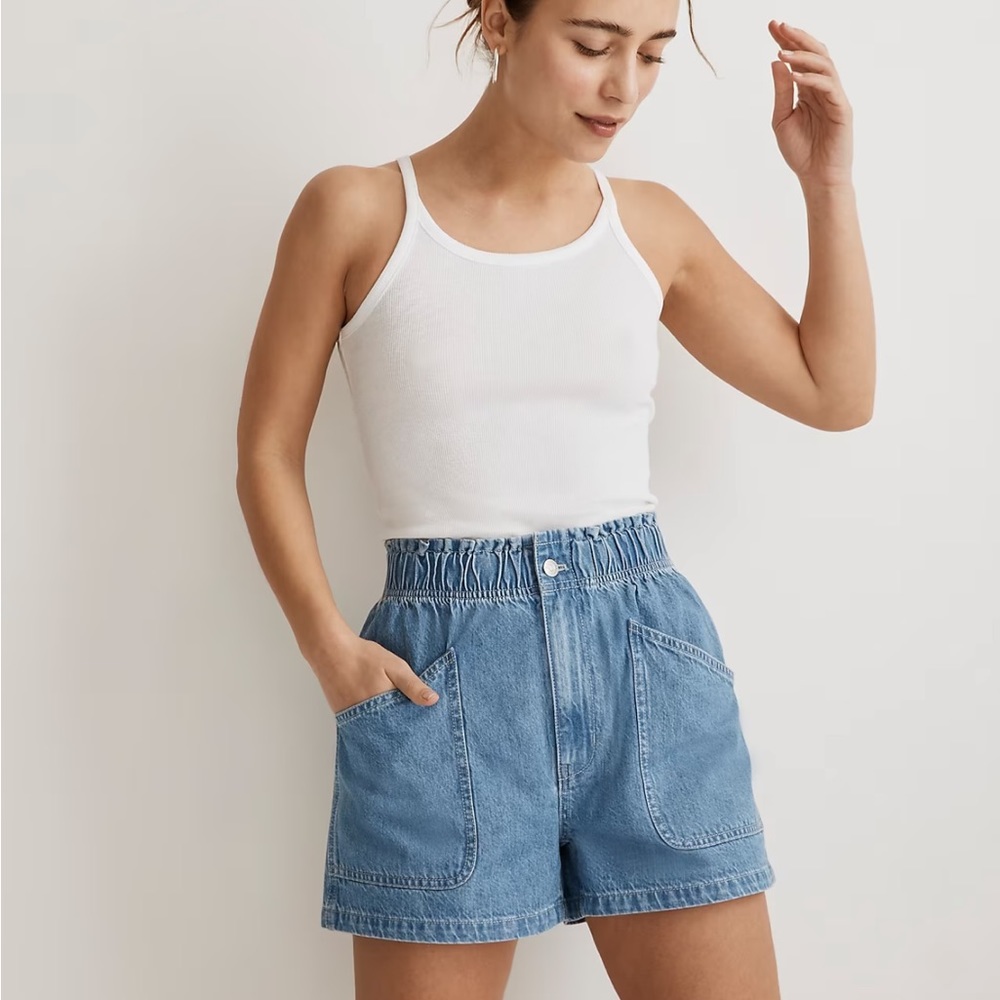 Madewell Paperbag Denim Shorts